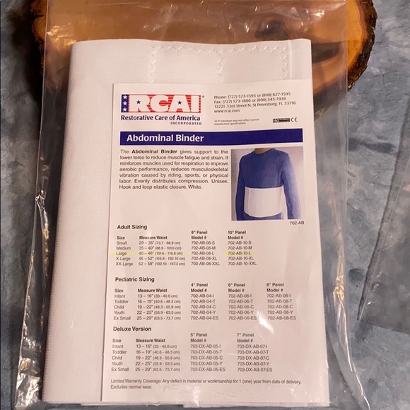 Bundle of 2 - RCAI Abdominal Binders - M & L - Picture 2 of 16
